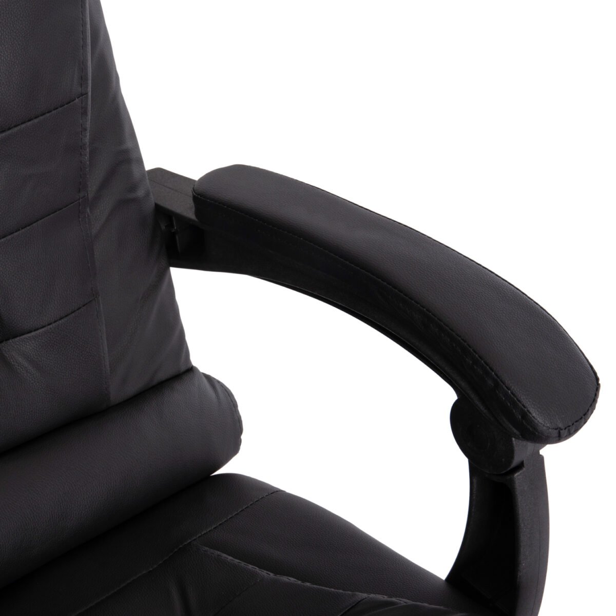 ΚΑΡΕΚΛΑ ΓΡΑΦΕΙΟΥ LAGOM HM1198 ΜΑΥΡO PVC-ΜΕΤΑΛ.ΒΑΣΗ-ΜΑΥΡΟ NYLON ΣΚΕΛΕΤΟΣ 60x70x104Υεκ - Image 8