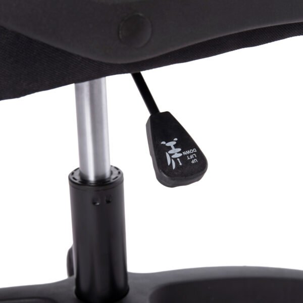 ΚΑΡΕΚΛΑ ΓΡΑΦΕΙΟΥ NIMBLE HM1199.11 ΜΑΥΡΟ ΥΦΑΣΜΑ-ΜΑΥΡΟΣ ΣΚΕΛΕΤΟΣ & ΒΑΣΗ NYLON 59x64x122Υεκ - Image 9