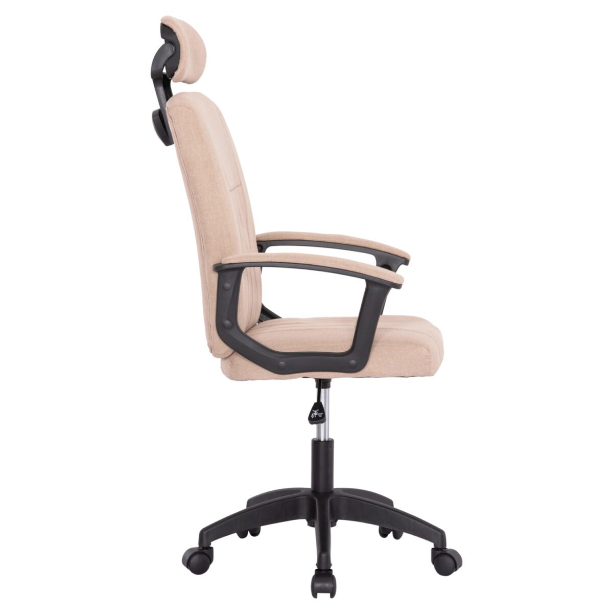 ΚΑΡΕΚΛΑ ΓΡΑΦΕΙΟΥ NIMBLE HM1199.13 ΜΠΕΖ ΥΦΑΣΜΑ-ΜΑΥΡΟΣ ΣΚΕΛΕΤΟΣ&ΒΑΣΗ NYLON 59x64x122Υεκ - Image 4