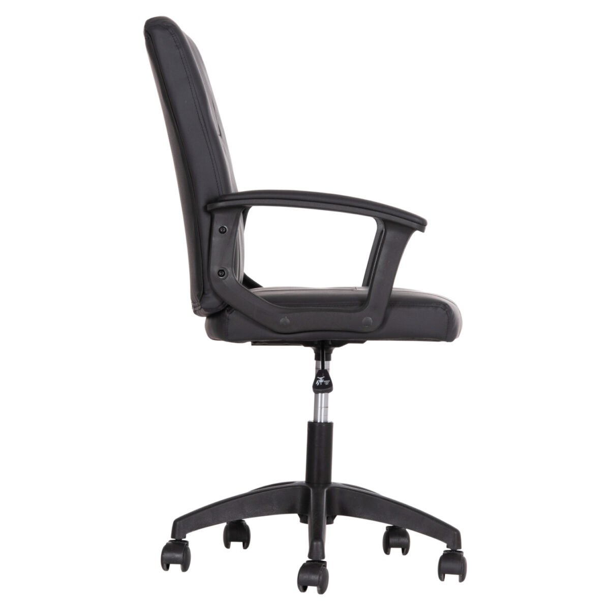 ΚΑΡΕΚΛΑ ΓΡΑΦΕΙΟΥ NIM HM1200.01 ΜΑΥΡΟ PVC-ΜΑΥΡΟΣ ΣΚΕΛΕΤΟΣ & ΒΑΣΗ NYLON 58x65x100Υεκ - Image 4