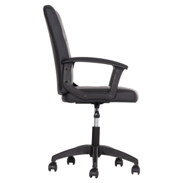 ΚΑΡΕΚΛΑ ΓΡΑΦΕΙΟΥ NIM HM1200.01 ΜΑΥΡΟ PVC-ΜΑΥΡΟΣ ΣΚΕΛΕΤΟΣ & ΒΑΣΗ NYLON 58x65x100Υεκ - Image 4