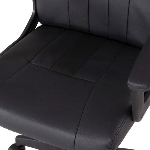 ΚΑΡΕΚΛΑ ΓΡΑΦΕΙΟΥ NIM HM1200.01 ΜΑΥΡΟ PVC-ΜΑΥΡΟΣ ΣΚΕΛΕΤΟΣ & ΒΑΣΗ NYLON 58x65x100Υεκ - Image 8