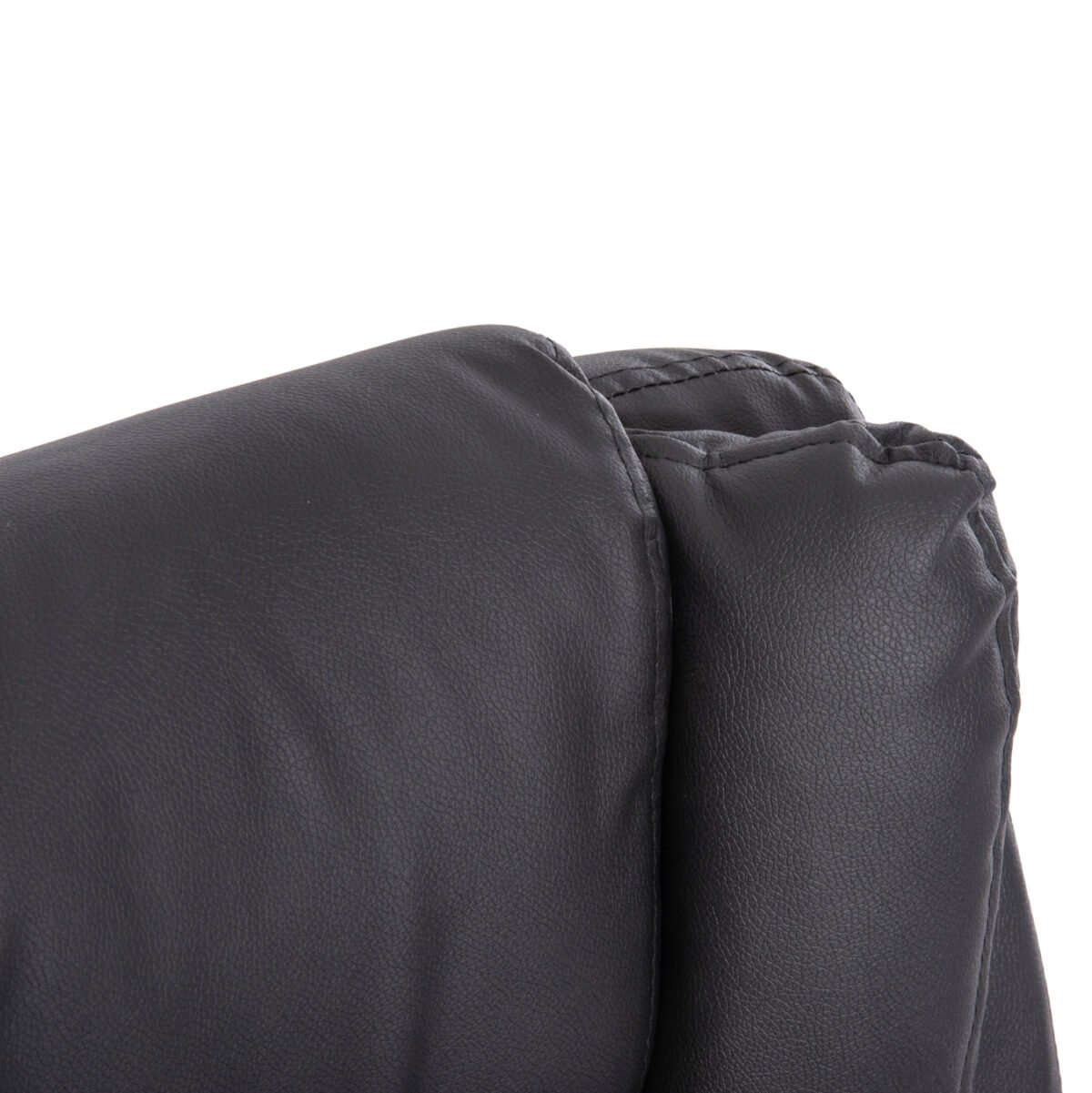 ΚΑΡΕΚΛΑ ΓΡΑΦΕΙΟΥ CANAN HM1201 ΜΑΥΡO PVC-ΜΑΥΡΟ NYLON-ΒΑΣΗ ΧΡΩΜΙΟΥ 66x61x105Υεκ. - Image 8