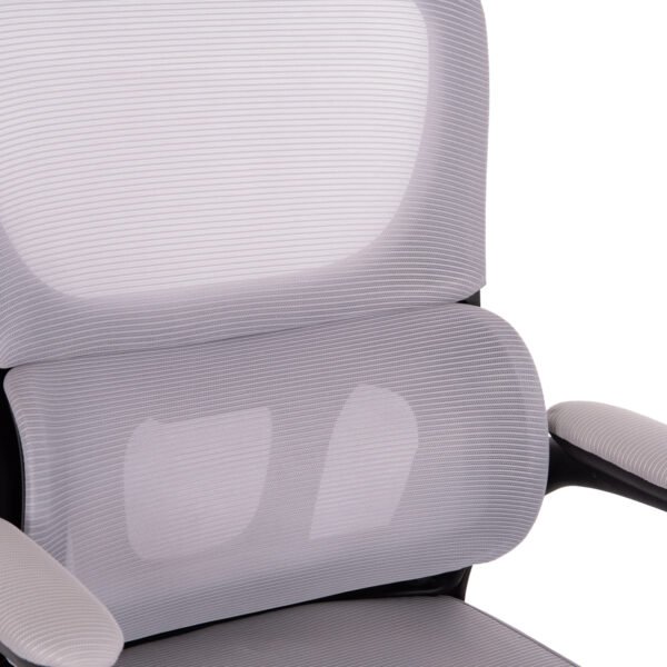 ΚΑΡΕΚΛΑ ΓΡΑΦΕΙΟΥ BASTON HM18236.02 ΓΚΡΙ MESH & ΜΑΥΡΟ PP ΣΚΕΛΕΤΟΣ 64x60x127Υεκ. - Image 8