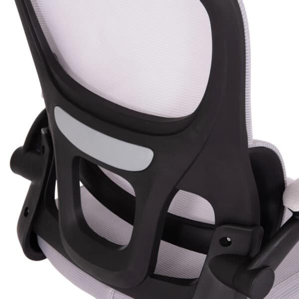 ΚΑΡΕΚΛΑ ΓΡΑΦΕΙΟΥ BASTON HM18236.02 ΓΚΡΙ MESH & ΜΑΥΡΟ PP ΣΚΕΛΕΤΟΣ 64x60x127Υεκ. - Image 9