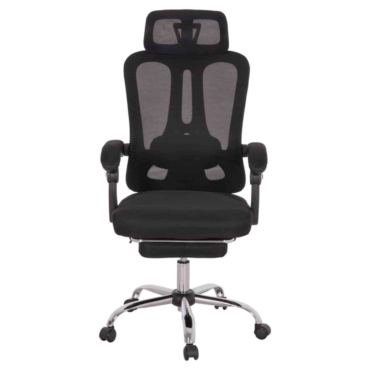 ΚΑΡΕΚΛΑ ΓΡΑΦΕΙΟΥ BARNET HM18258.01 ΜΑΥΡΟ MESH-ΜΑΥΡΟΣ ΣΚΕΛΕΤΟΣ NYLON 61x62x123Υ - Image 3