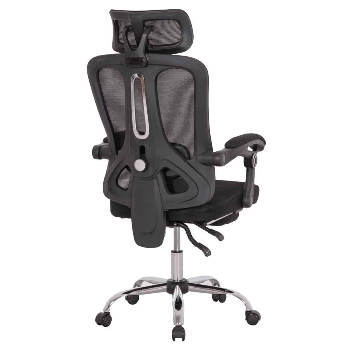 ΚΑΡΕΚΛΑ ΓΡΑΦΕΙΟΥ BARNET HM18258.01 ΜΑΥΡΟ MESH-ΜΑΥΡΟΣ ΣΚΕΛΕΤΟΣ NYLON 61x62x123Υ - Image 5