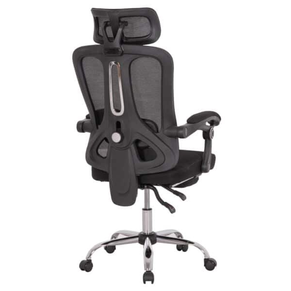 ΚΑΡΕΚΛΑ ΓΡΑΦΕΙΟΥ BARNET HM18258.01 ΜΑΥΡΟ MESH-ΜΑΥΡΟΣ ΣΚΕΛΕΤΟΣ NYLON 61x62x123Υ - Image 5