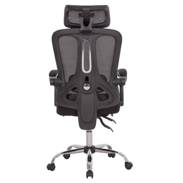 ΚΑΡΕΚΛΑ ΓΡΑΦΕΙΟΥ BARNET HM18258.01 ΜΑΥΡΟ MESH-ΜΑΥΡΟΣ ΣΚΕΛΕΤΟΣ NYLON 61x62x123Υ - Image 6