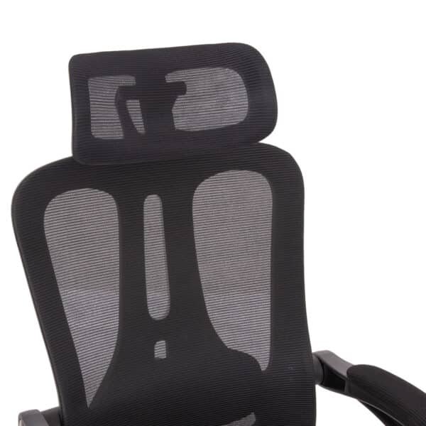 ΚΑΡΕΚΛΑ ΓΡΑΦΕΙΟΥ BARNET HM18258.01 ΜΑΥΡΟ MESH-ΜΑΥΡΟΣ ΣΚΕΛΕΤΟΣ NYLON 61x62x123Υ - Image 7