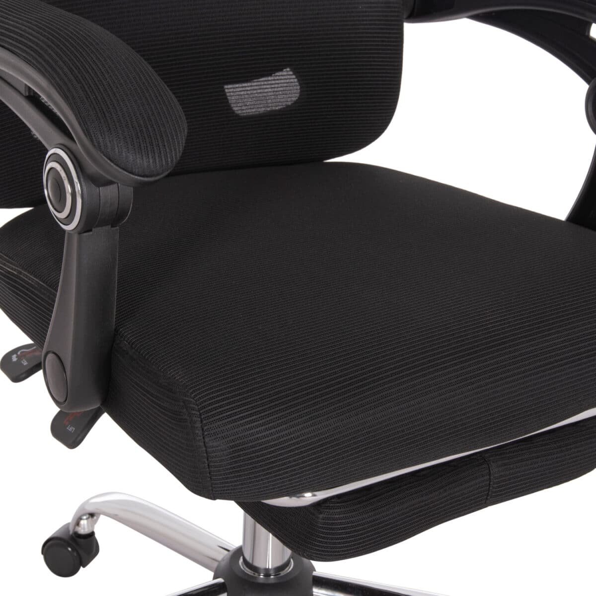 ΚΑΡΕΚΛΑ ΓΡΑΦΕΙΟΥ BARNET HM18258.01 ΜΑΥΡΟ MESH-ΜΑΥΡΟΣ ΣΚΕΛΕΤΟΣ NYLON 61x62x123Υ - Image 8