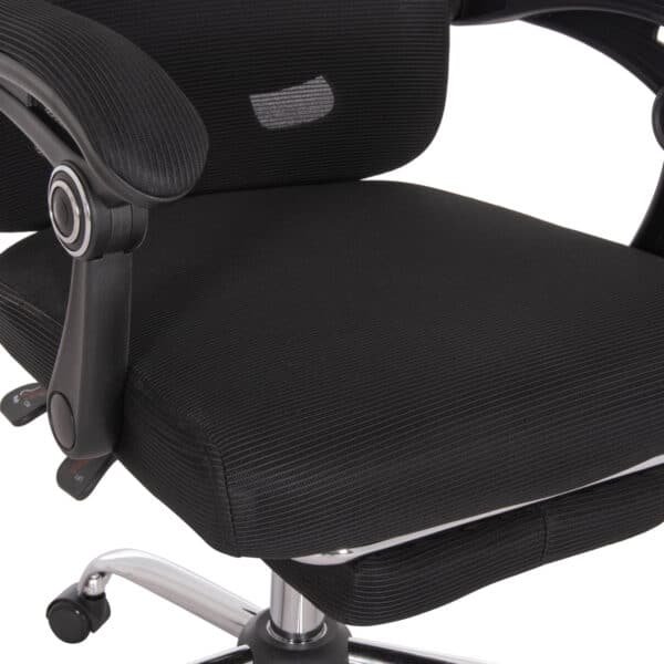 ΚΑΡΕΚΛΑ ΓΡΑΦΕΙΟΥ BARNET HM18258.01 ΜΑΥΡΟ MESH-ΜΑΥΡΟΣ ΣΚΕΛΕΤΟΣ NYLON 61x62x123Υ - Image 8