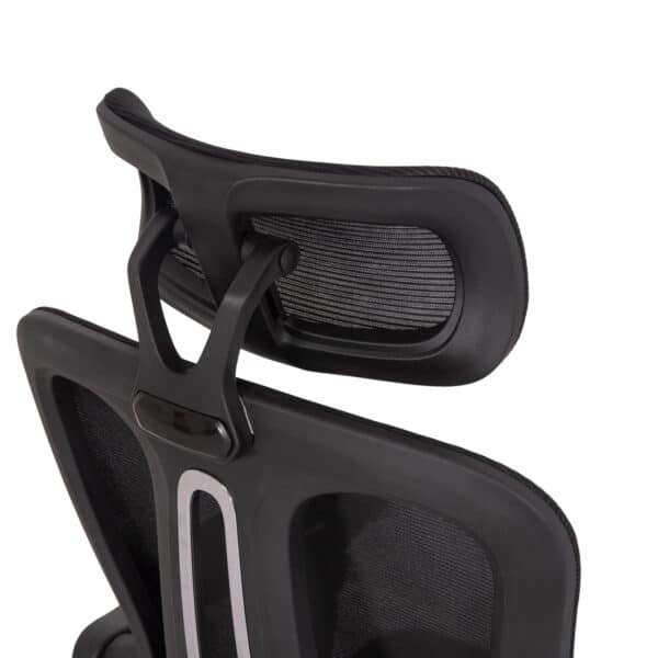 ΚΑΡΕΚΛΑ ΓΡΑΦΕΙΟΥ BARNET HM18258.01 ΜΑΥΡΟ MESH-ΜΑΥΡΟΣ ΣΚΕΛΕΤΟΣ NYLON 61x62x123Υ - Image 9