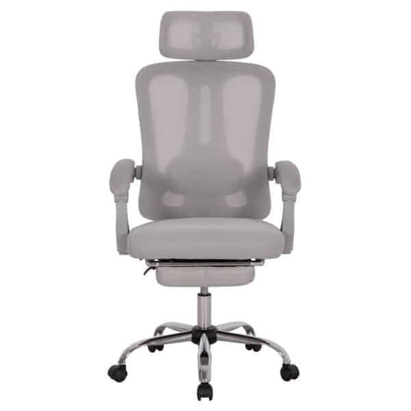 ΚΑΡΕΚΛΑ ΓΡΑΦΕΙΟΥ BARNET HM18258.02 ΓΚΡΙ MESH-ΓΚΡΙ ΣΚΕΛΕΤΟΣ NYLON 61x62x123Υ - Image 3