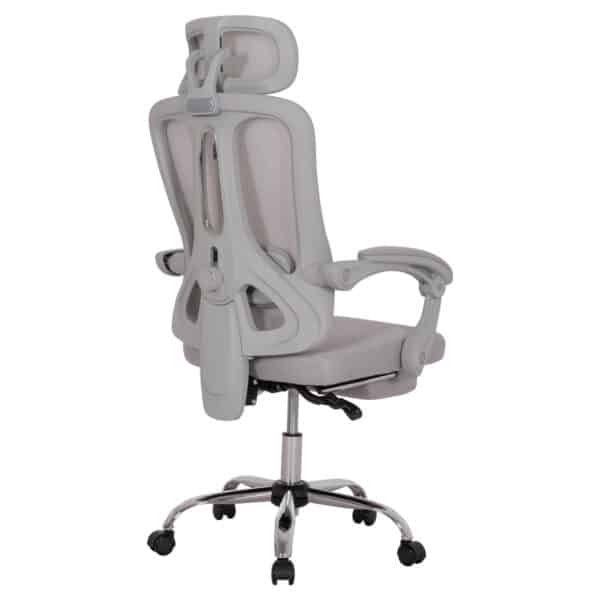 ΚΑΡΕΚΛΑ ΓΡΑΦΕΙΟΥ BARNET HM18258.02 ΓΚΡΙ MESH-ΓΚΡΙ ΣΚΕΛΕΤΟΣ NYLON 61x62x123Υ - Image 5