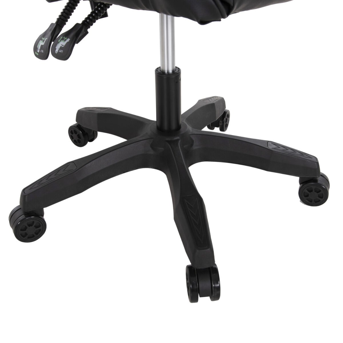 ΚΑΡΕΚΛΑ ΓΡΑΦΕΙΟΥ GAMING MANCER HM1194 ΜΑΥΡΟ PU-ΜΑΥΡΟ ΠΟΛΥΠΡΟΠΥΛΕΝΙΟ 59x69x125Υεκ. - Image 9