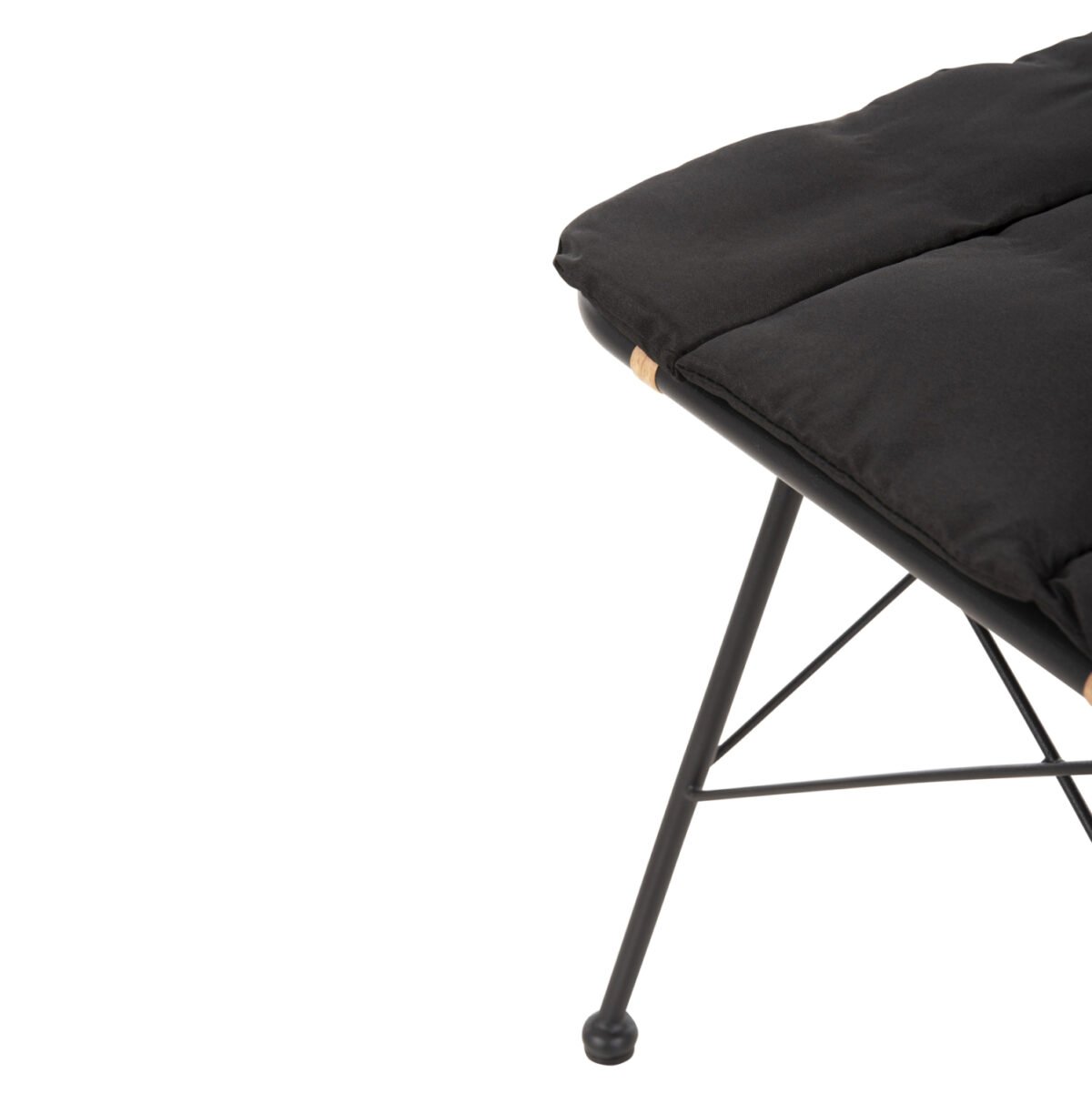 ΚΑΡΕΚΛΑ ΜΕΤΑΛΛΙΚΗ ALLEGRA HM5691.11 WICKER ΜΠΕΖ-ΜΑΥΡΟ 51x54x84Υεκ. - Image 10