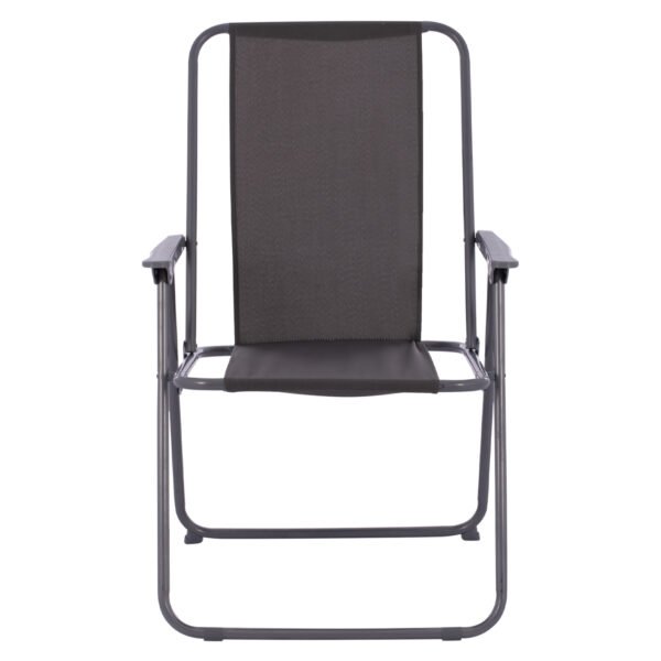 ΚΑΡΕΚΛΑ ΠΑΡΑΛΙΑΣ DEVAL ΜΕ ΨΗΛΗ ΠΛΑΤΗ ΠΤΥΣΣΟΜΕΝΗ ΓΚΡΙ HM5148.01 ΜΕΤΑΛΛΙΚΗ - Image 3