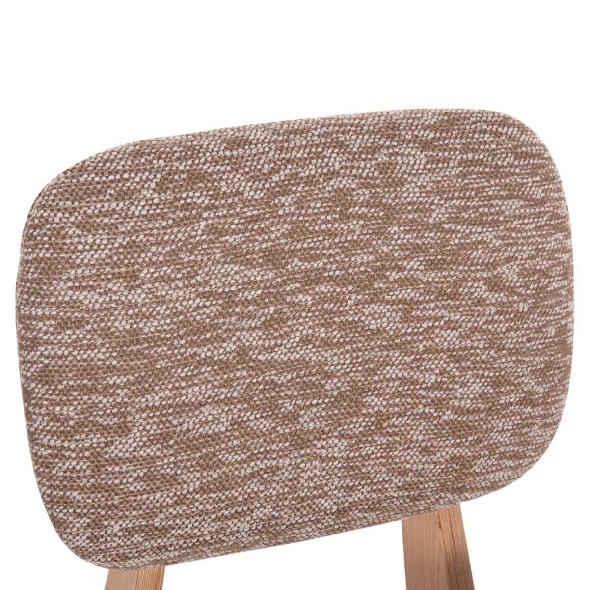 ΚΑΡΕΚΛΑ ΤΡΑΠΕΖΑΡΙΑΣ BELLISI HM18248.01 ΚΑΦΕ ΥΦΑΣΜΑ-PLYWOOD ΧΡΩΜΑ ΔΡΥΟΣ 53x56x78Υεκ. - Image 7