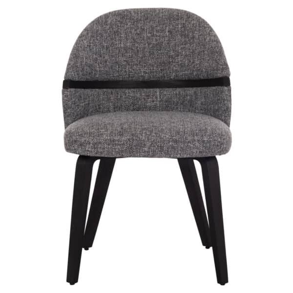 ΚΑΡΕΚΛΑ ΤΡΑΠΕΖΑΡΙΑΣ DEKKER HM18249.02 PLYWOOD ΜΑΥΡΟ--ΥΦΑΣΜΑ ΓΚΡΙ 50x60x80Υεκ. - Image 3