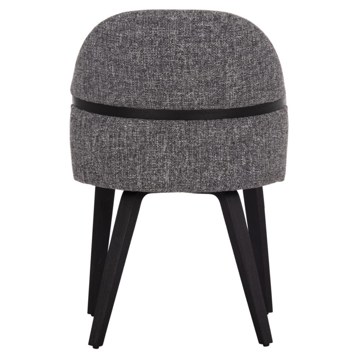 ΚΑΡΕΚΛΑ ΤΡΑΠΕΖΑΡΙΑΣ DEKKER HM18249.02 PLYWOOD ΜΑΥΡΟ--ΥΦΑΣΜΑ ΓΚΡΙ 50x60x80Υεκ. - Image 6