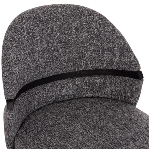 ΚΑΡΕΚΛΑ ΤΡΑΠΕΖΑΡΙΑΣ DEKKER HM18249.02 PLYWOOD ΜΑΥΡΟ--ΥΦΑΣΜΑ ΓΚΡΙ 50x60x80Υεκ. - Image 7