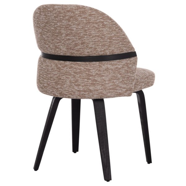 ΚΑΡΕΚΛΑ ΤΡΑΠΕΖΑΡΙΑΣ DEKKER HM18249.03 PLYWOOD ΜΑΥΡΟ--ΥΦΑΣΜΑ ΚΑΦΕ 50x60x80Υεκ. - Image 5