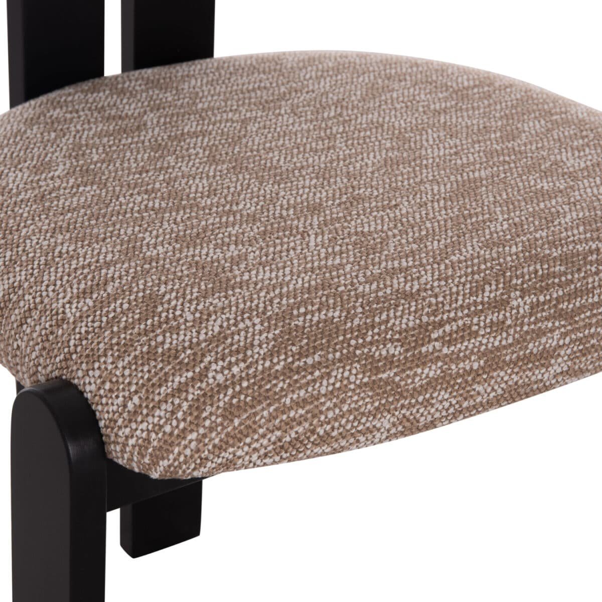 ΚΑΡΕΚΛΑ ΤΡΑΠΕΖΑΡΙΑΣ KARVO HM18252.03 ΚΑΦΕ ΥΦΑΣΜΑ--ΞΥΛΟ ΣΕ ΜΑΥΡΟ 57x50x78,5Υεκ. - Image 8