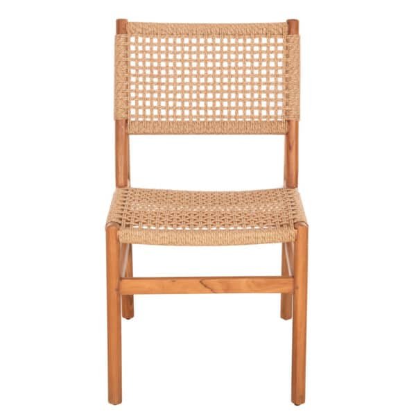 ΚΑΡΕΚΛΑ ΤΡΑΠΕΖΑΡΙΑΣ DINIZ HM6554 ΞΥΛΟ TEAK ΦΥΣΙΚΟ--ΣΥΝΘ.ΣΧΟΙΝΙ 48x60x84Υεκ. - Image 3