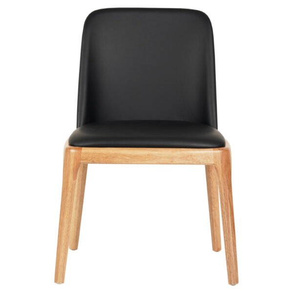 KΑΡΕΚΛΑ ΤΡΑΠΕΖΑΡΙΑΣ FURLAN HM9944.01 RUBBERWOOD-ΜΑΥΡΟ PU 54,5x58x86Υεκ - Image 3