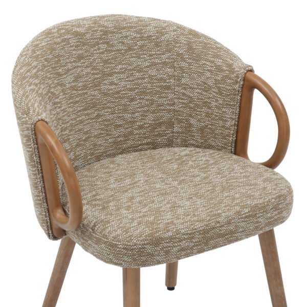 ΚΑΡΕΚΛΑ ΤΡΑΠΕΖΑΡΙΑΣ RIG HM9979.01 WHITE WASH ΞΥΛΟ ΟΞΙΑΣ-ΜΠΕΖ ΥΦΑΣΜΑ 59x58,5x72,5Υεκ. - Image 7