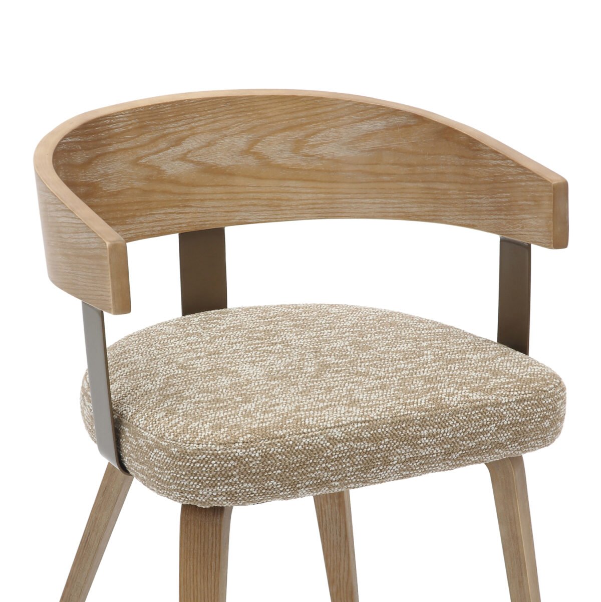 ΚΑΡΕΚΛΑ ΤΡΑΠΕΖΑΡΙΑΣ GALLEY HM9981.01 ΞΥΛΙΝΟΣ ΣΚΕΛΕΤΟΣ-ΜΠΕΖ ΥΦΑΣΜΑ 55,5x53,5x70Υεκ - Image 7