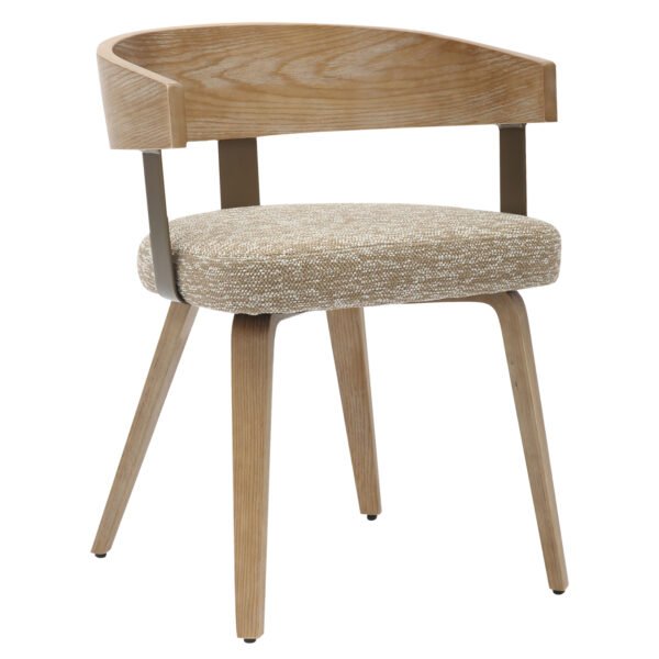 ΚΑΡΕΚΛΑ ΤΡΑΠΕΖΑΡΙΑΣ GALLEY HM9981.01 ΞΥΛΙΝΟΣ ΣΚΕΛΕΤΟΣ-ΜΠΕΖ ΥΦΑΣΜΑ 55