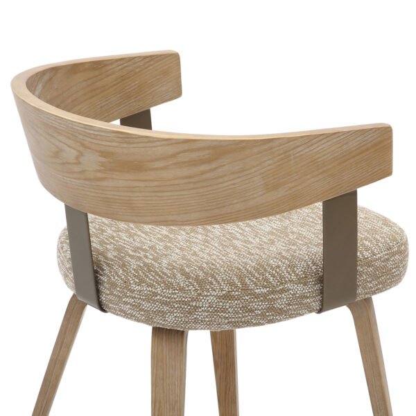 ΚΑΡΕΚΛΑ ΤΡΑΠΕΖΑΡΙΑΣ GALLEY HM9981.01 ΞΥΛΙΝΟΣ ΣΚΕΛΕΤΟΣ-ΜΠΕΖ ΥΦΑΣΜΑ 55,5x53,5x70Υεκ - Image 9