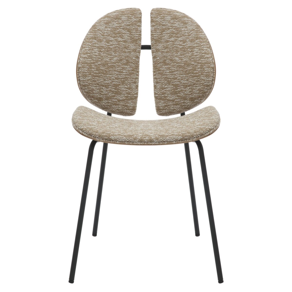 ΚΑΡΕΚΛΑ ΤΡΑΠΕΖΑΡΙΑΣ LUNGS HM9982.01 ΜΑΥΡΟ ΜΕΤΑΛΛΟ-ΜΠΕΖ ΥΦΑΣΜΑ 49x53,5x80Υεκ. - Image 3