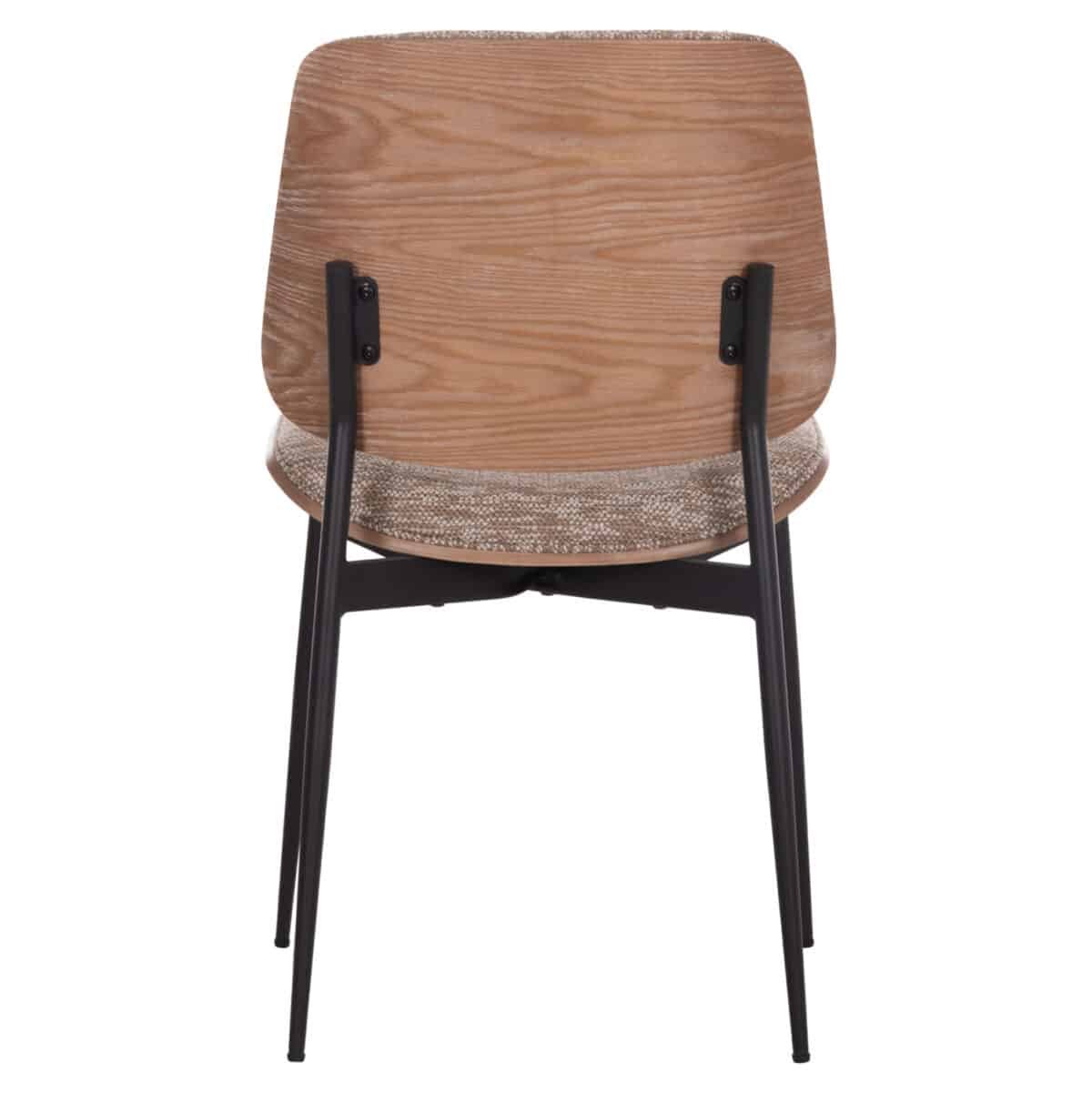 ΚΑΡΕΚΛΑ ΤΡΑΠΕΖΑΡΙΑΣ CONTI HM9983.02 ΜΑΥΡΟ ΜΕΤΑΛΛΟ--ΚΑΦΕ ΥΦΑΣΜΑ 49x56x82Υεκ. - Image 6