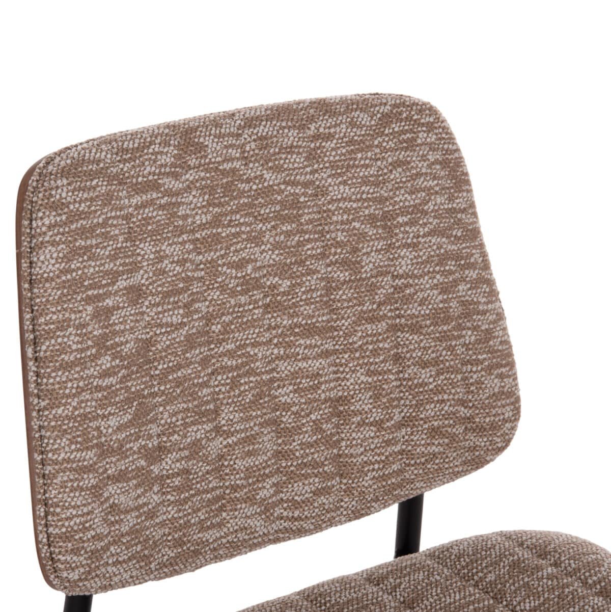 ΚΑΡΕΚΛΑ ΤΡΑΠΕΖΑΡΙΑΣ CONTI HM9983.02 ΜΑΥΡΟ ΜΕΤΑΛΛΟ--ΚΑΦΕ ΥΦΑΣΜΑ 49x56x82Υεκ. - Image 7