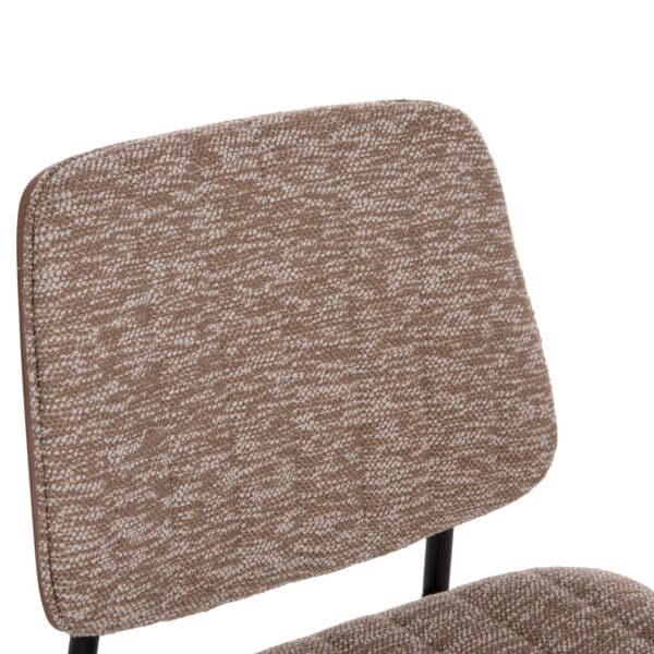 ΚΑΡΕΚΛΑ ΤΡΑΠΕΖΑΡΙΑΣ CONTI HM9983.02 ΜΑΥΡΟ ΜΕΤΑΛΛΟ--ΚΑΦΕ ΥΦΑΣΜΑ 49x56x82Υεκ. - Image 7