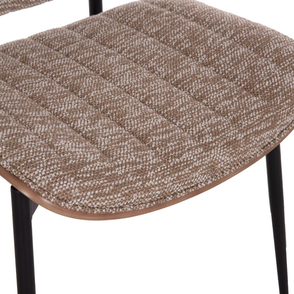 ΚΑΡΕΚΛΑ ΤΡΑΠΕΖΑΡΙΑΣ CONTI HM9983.02 ΜΑΥΡΟ ΜΕΤΑΛΛΟ--ΚΑΦΕ ΥΦΑΣΜΑ 49x56x82Υεκ. - Image 8