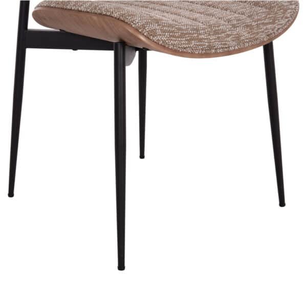 ΚΑΡΕΚΛΑ ΤΡΑΠΕΖΑΡΙΑΣ CONTI HM9983.02 ΜΑΥΡΟ ΜΕΤΑΛΛΟ--ΚΑΦΕ ΥΦΑΣΜΑ 49x56x82Υεκ. - Image 9