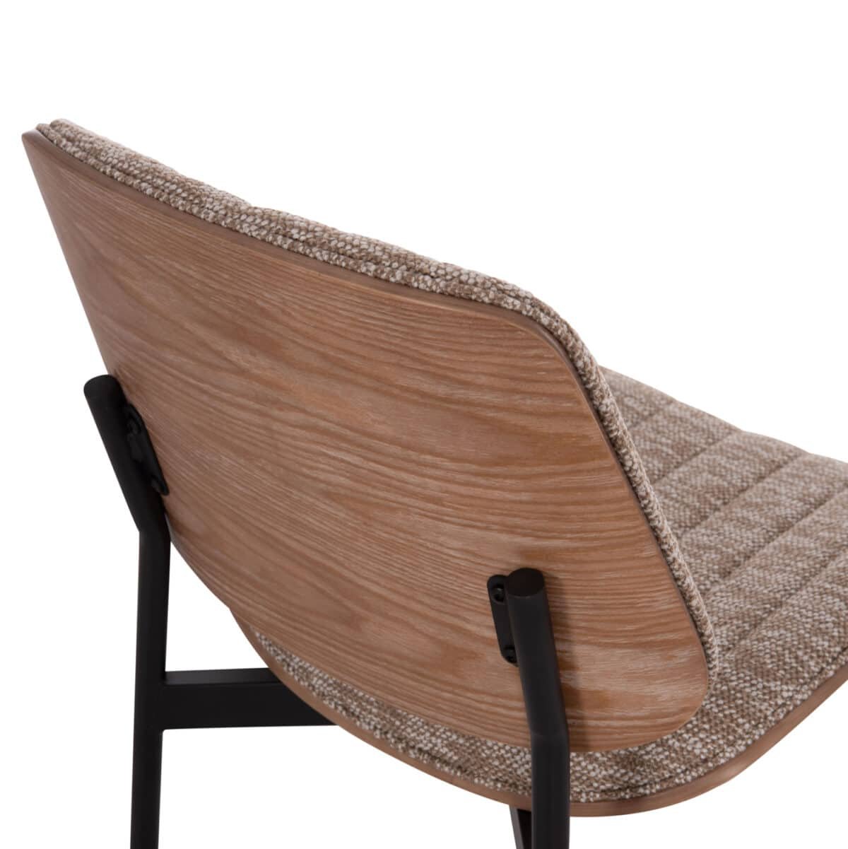 ΚΑΡΕΚΛΑ ΤΡΑΠΕΖΑΡΙΑΣ CONTI HM9983.02 ΜΑΥΡΟ ΜΕΤΑΛΛΟ--ΚΑΦΕ ΥΦΑΣΜΑ 49x56x82Υεκ. - Image 10