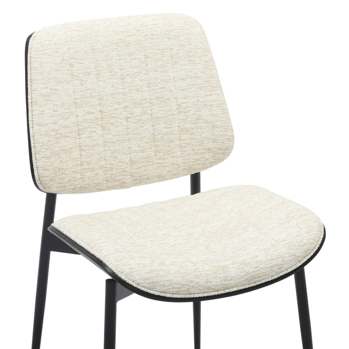 ΚΑΡΕΚΛΑ ΤΡΑΠΕΖΑΡΙΑΣ CONTI HM9983.02 ΜΑΥΡΟ ΜΕΤΑΛΛΟ & Κ.Π.-ΕΚΡΟΥ ΥΦΑΣΜΑ 48,5x56x82,5Υεκ - Image 7