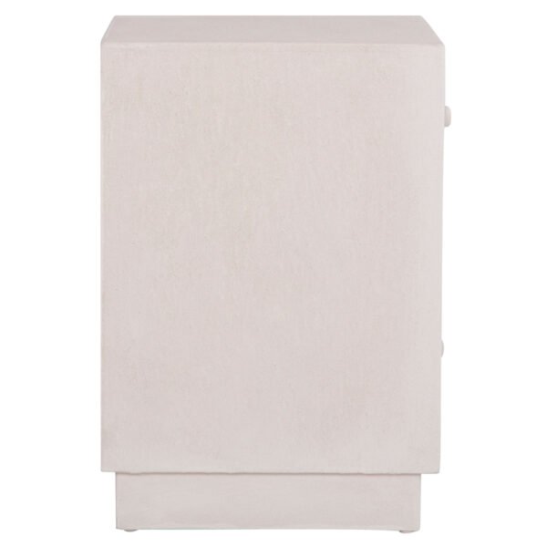 ΚΟΜΟΔΙΝΟ ΣΕΙΡΑ SANTORINI HM18047 MDF ΣΕ ΥΠΟΛΕΥΚΟ ΧΡΩΜΑ-3 ΣΥΡΤΑΡIA 48x38x55,5Υεκ. - Image 4