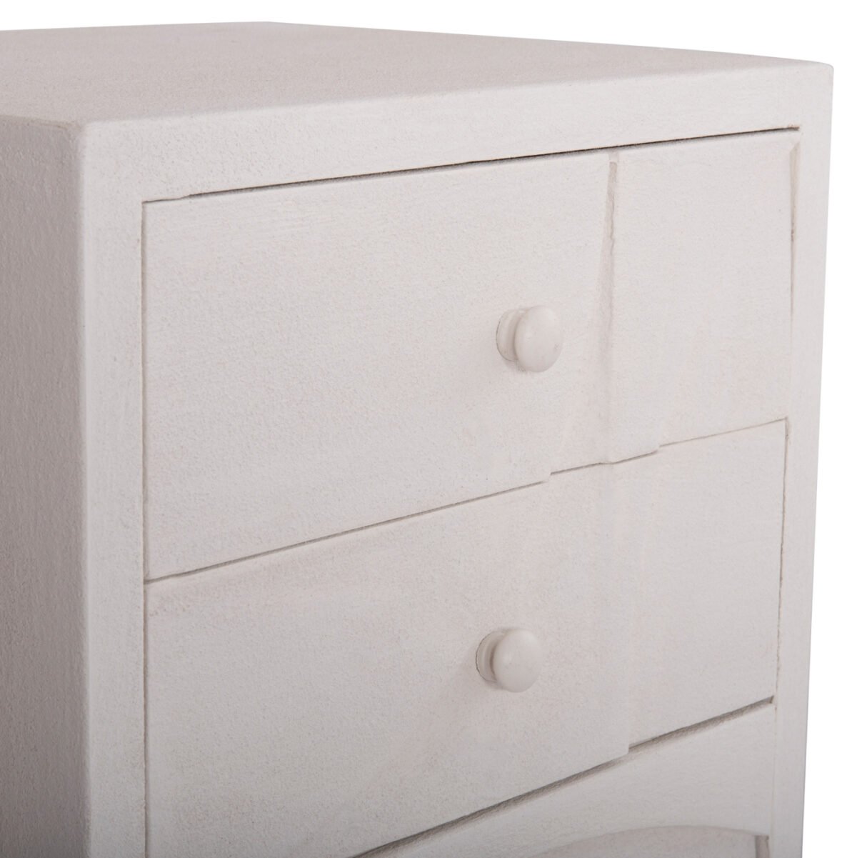 ΚΟΜΟΔΙΝΟ ΣΕΙΡΑ SANTORINI HM18047 MDF ΣΕ ΥΠΟΛΕΥΚΟ ΧΡΩΜΑ-3 ΣΥΡΤΑΡIA 48x38x55,5Υεκ. - Image 8