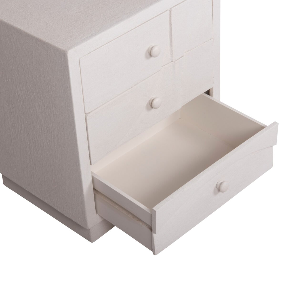 ΚΟΜΟΔΙΝΟ ΣΕΙΡΑ SANTORINI HM18047 MDF ΣΕ ΥΠΟΛΕΥΚΟ ΧΡΩΜΑ-3 ΣΥΡΤΑΡIA 48x38x55,5Υεκ. - Image 9