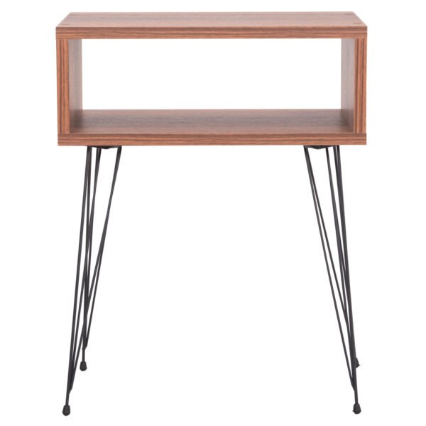 ΚΟΜΟΔΙΝΟ TODD HM18184.05 ΜΕΛΑΜΙΝΗ ΣΕ ΚΑΡΥΔΙ-ΜΕΤΑΛ.ΜΑΥΡΑ ΠΟΔΙΑ 45.5x29.5x58.5Υεκ. - Image 3