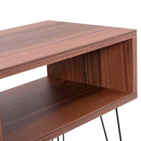 ΚΟΜΟΔΙΝΟ TODD HM18184.05 ΜΕΛΑΜΙΝΗ ΣΕ ΚΑΡΥΔΙ-ΜΕΤΑΛ.ΜΑΥΡΑ ΠΟΔΙΑ 45.5x29.5x58.5Υεκ. - Image 5