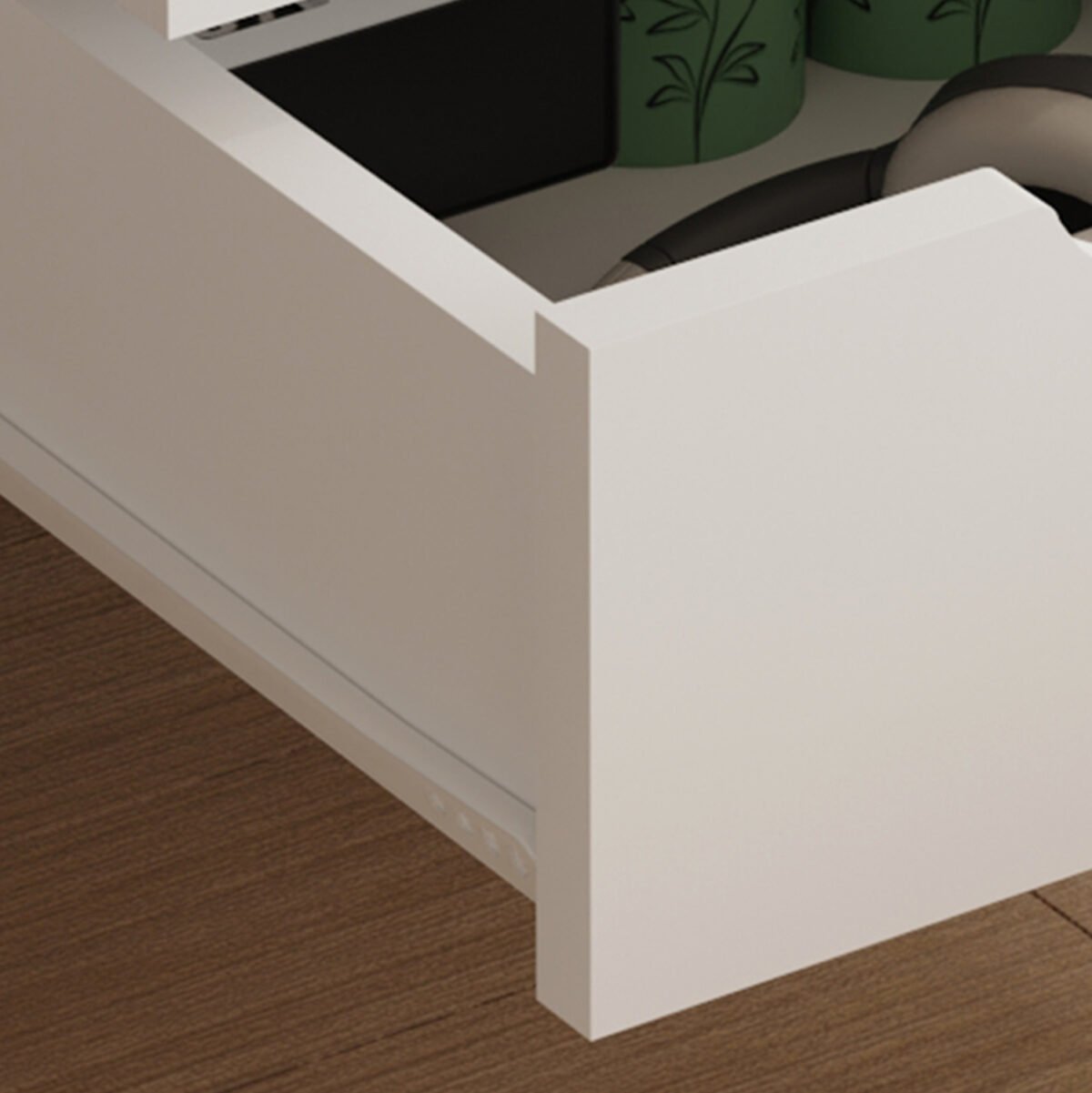 ΚΟΜΟΔΙΝΟ DINKL HM2472.03 ΜΕΛΑΜΙΝΗ-2 ΣΥΡΤΑΡΙΑ ΛΕΥΚΟ 29,7x29,7x45Υεκ - Image 7