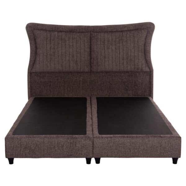 ΚΡEΒΑΤΙ ΔΙΠΛΟ NESTOR HM715.02 ΥΦΑΣΜΑ TEDDY ΚΑΦΕ--ΓΙΑ ΣΤΡΩΜΑ 160x200εκ. - Image 4