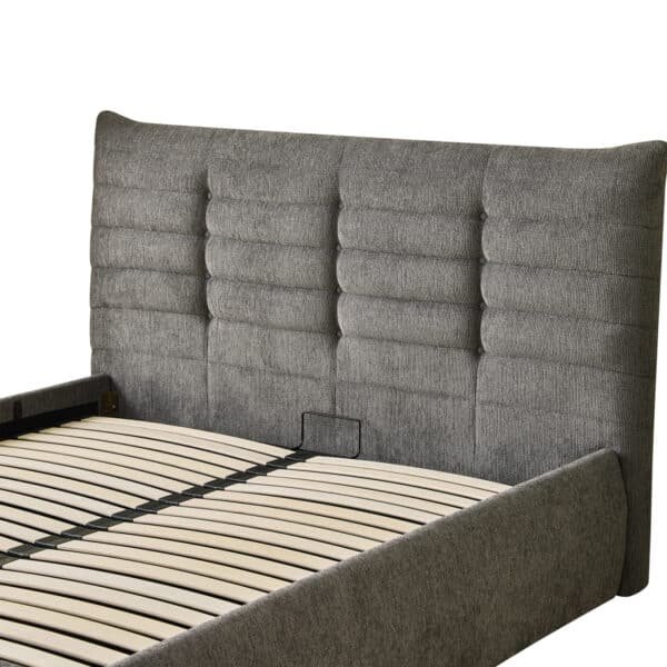 ΚΡΕΒΑΤΙ ΔΙΠΛΟ SANDRA HM732.01 ΓΚΡΙ ΥΦΑΣΜΑ & ΑΠΟΘΗΚΕΥΤΙΚΟΣ ΧΩΡΟΣ ΓΙΑ ΣΤΡΩΜΑ 160x200εκ - Image 7